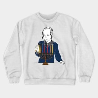 Lighting the Hanukkah Menorah Crewneck Sweatshirt